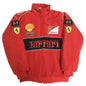 Embroidered Racing Jacket Ferrari F1 Ferrari Racing Jacket Motorcycle jacket for Men and Women Universal For Ferrari 488 GTE EVO