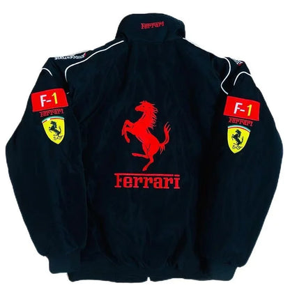 Embroidered Racing Jacket Ferrari F1 Ferrari Racing Jacket Motorcycle jacket for Men and Women Universal For Ferrari 488 GTE EVO